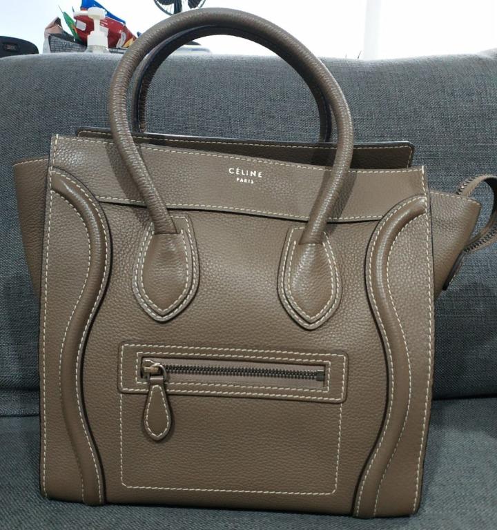 Celine micro shop luggage grey