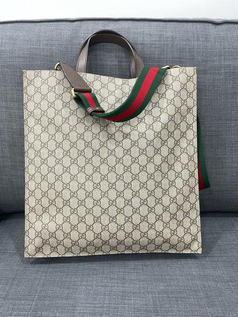 Gucci courrier soft gg supreme tote sales