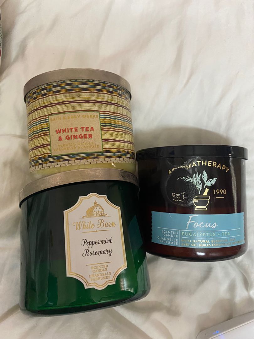 Bath & Body Works Spa Day Candles Combo, Beauty & Personal Care