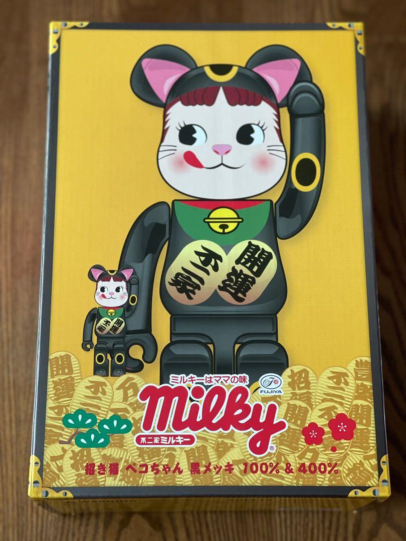 割引購入 金メッキ ペコちゃん 招き猫 新品未開封 不二家 Be Rbrick 弐 400 100 人形 Reachahand Org