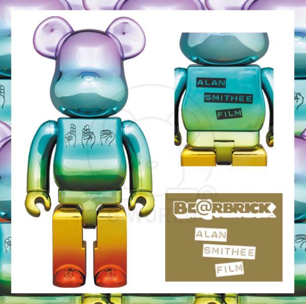 Bearbrick UFO Alan Smithee Film Light Multi Chrome 400%