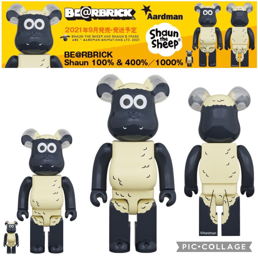 BE＠RBRICK Shaun「Shaun the Sheep」1000％ - キャラクターグッズ