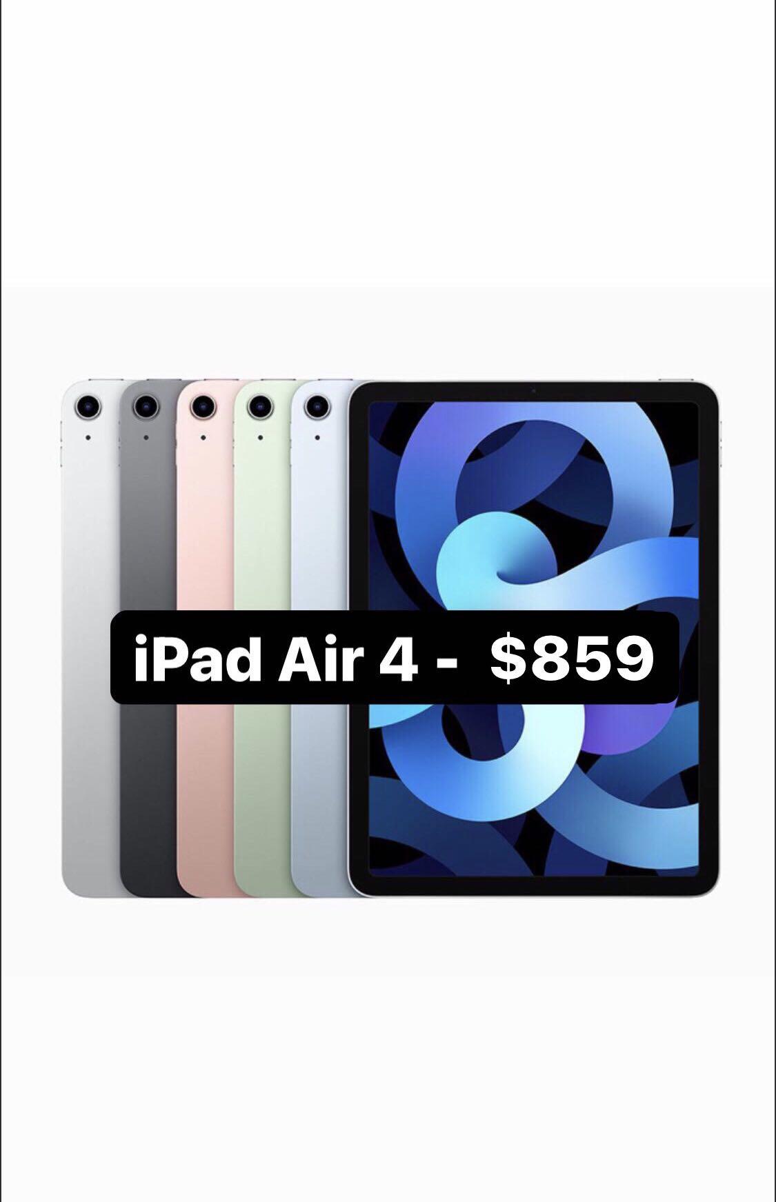BEST DEAL> IPad Air 4 64GB 256GB WIFI Cellular - Sky Blue ...