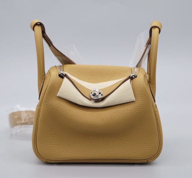 Mini Lindy 20 Clemence Leather Sesame GHW