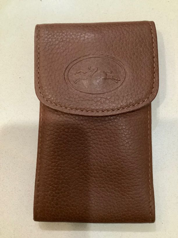 Brand New Longchamp Leather Key Pouch, Men's Fashion, Watches