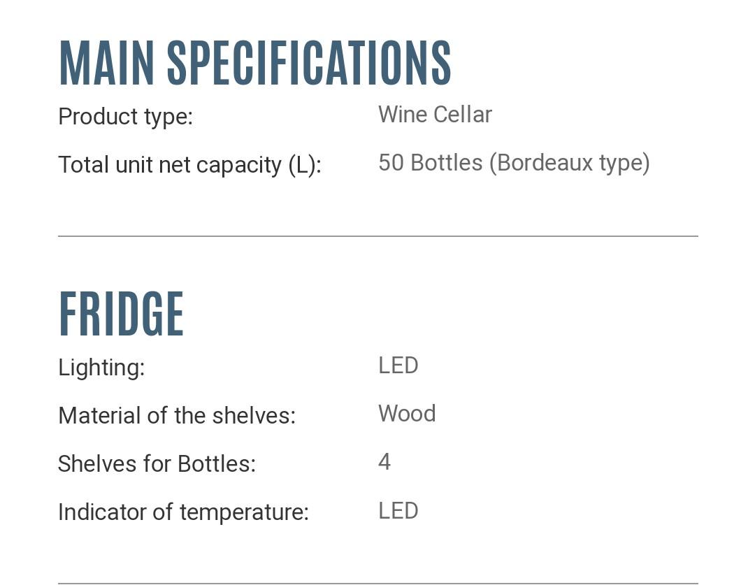 Brandt wine chiller CAV50B/X black, Furniture & Home Living, Furniture