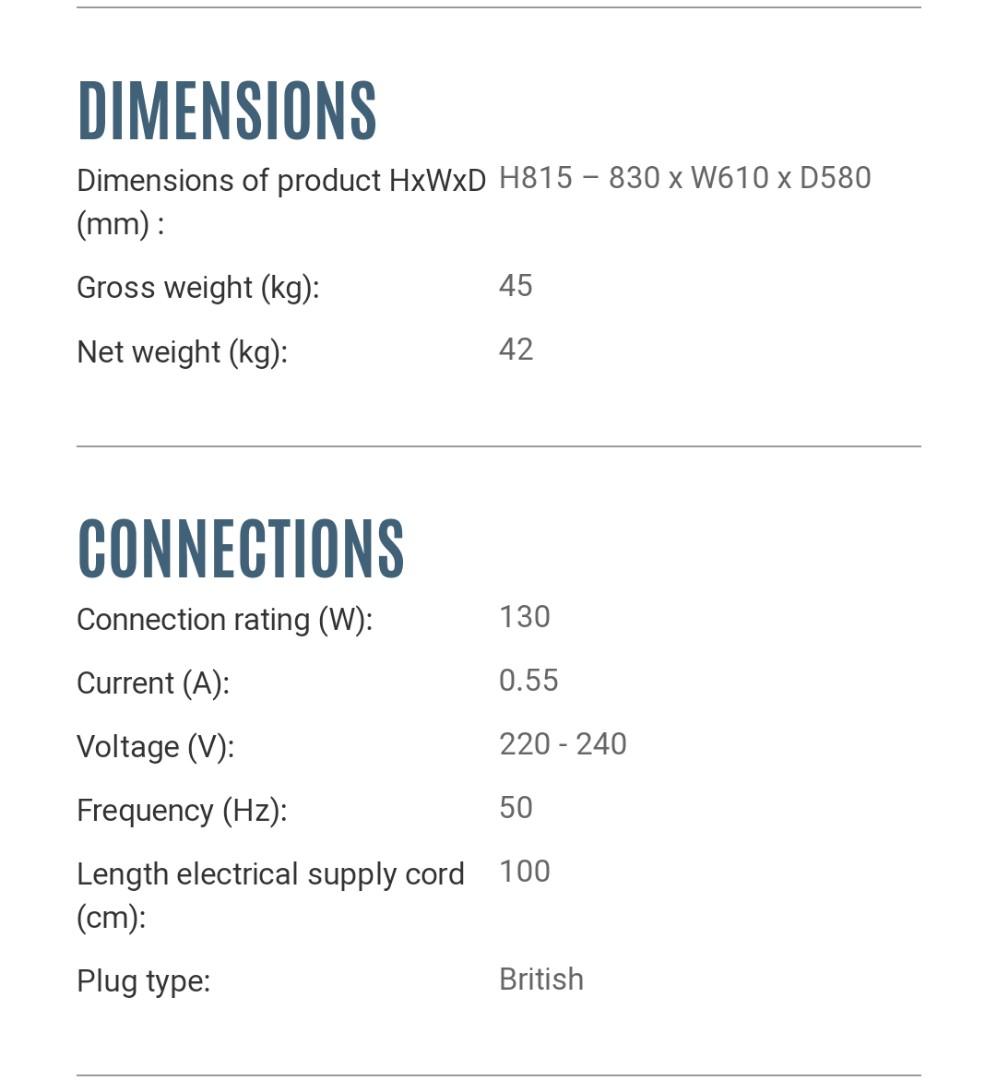 Brandt wine chiller CAV50B/X black, Furniture & Home Living, Furniture