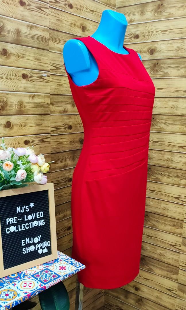 Calvin klein red top sleeveless dress