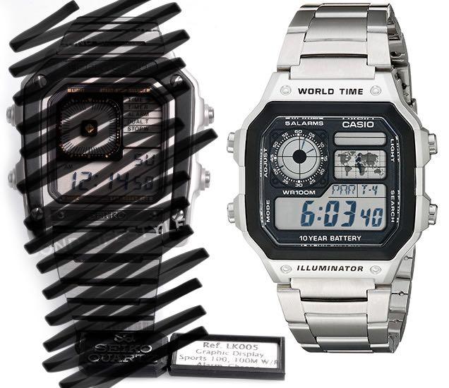 BNIB Casio Royale Digital Stainless Steel James Bond 007 Men's Watch  AE1200WHD-1A, Mobile Phones & Gadgets, Wearables & Smart Watches on  Carousell