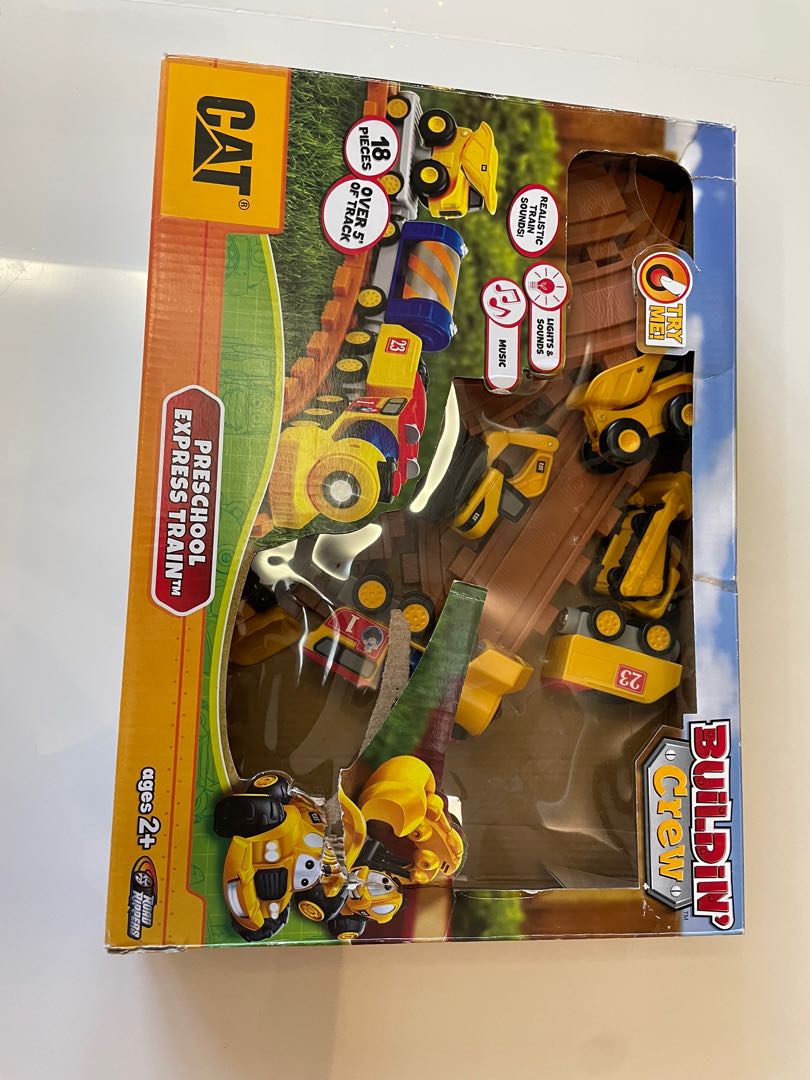CAT building crew Kids train and Construction site, Hobbies & Toys, Toys & Games on Carousell