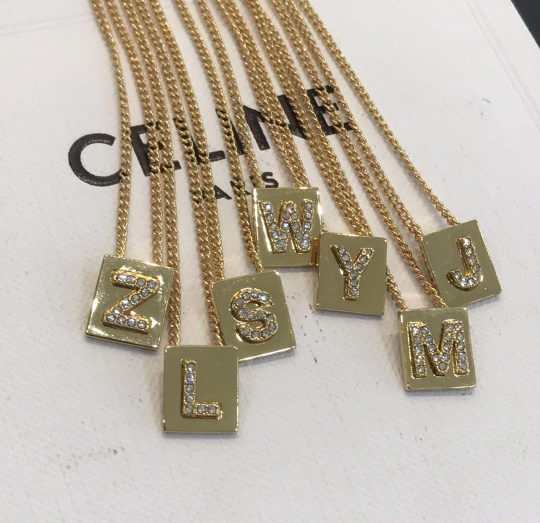 Celine jewelry alphabet on sale