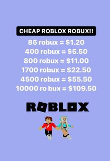ROBUX FOR SALE !! 1k robux for RM30 (roblox), Video Gaming, Gaming  Accessories, Game Gift Cards & Accounts on Carousell