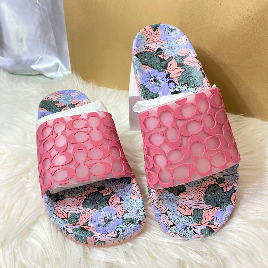 Udele sport slide best sale with floral bow print