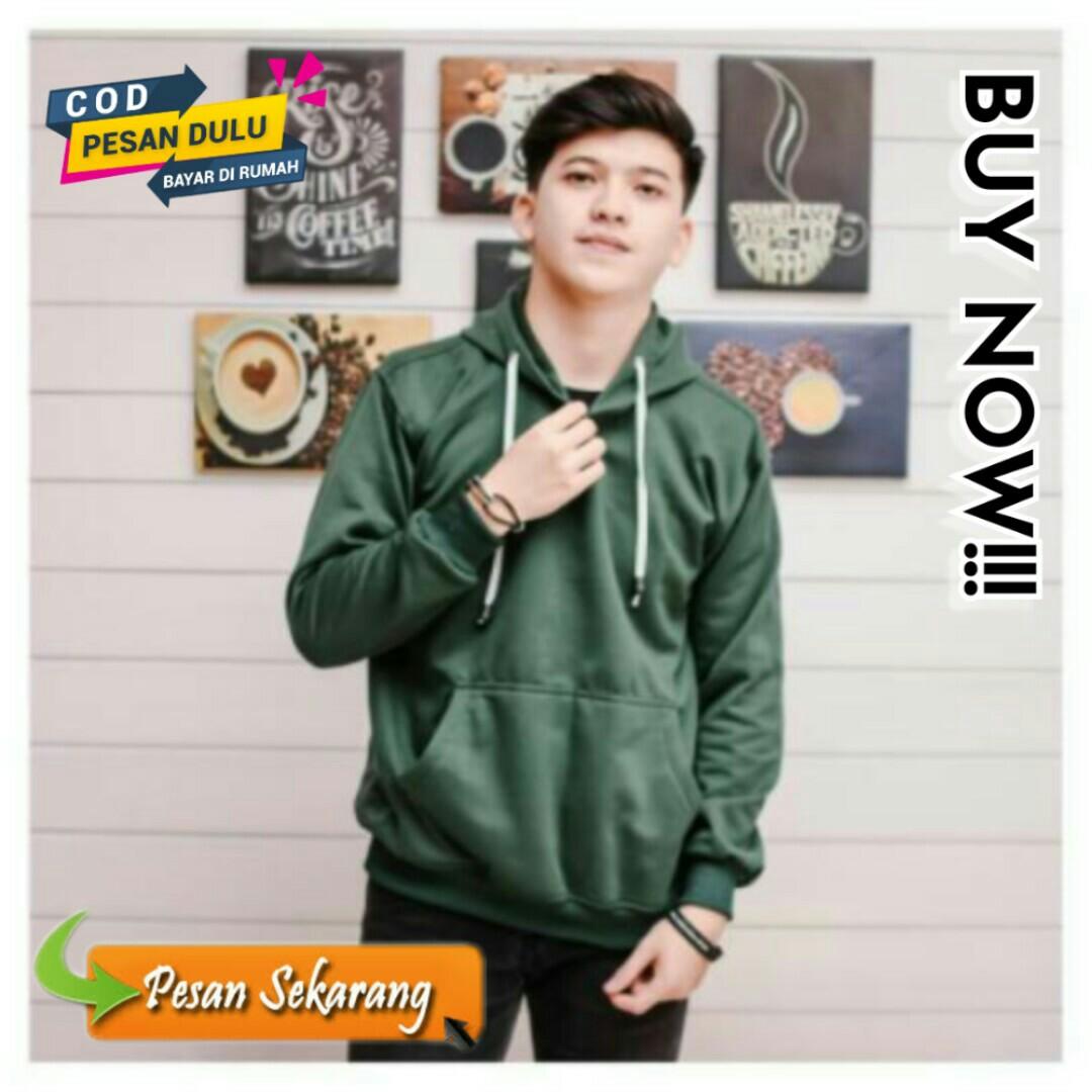 Baju hoodie polos sales