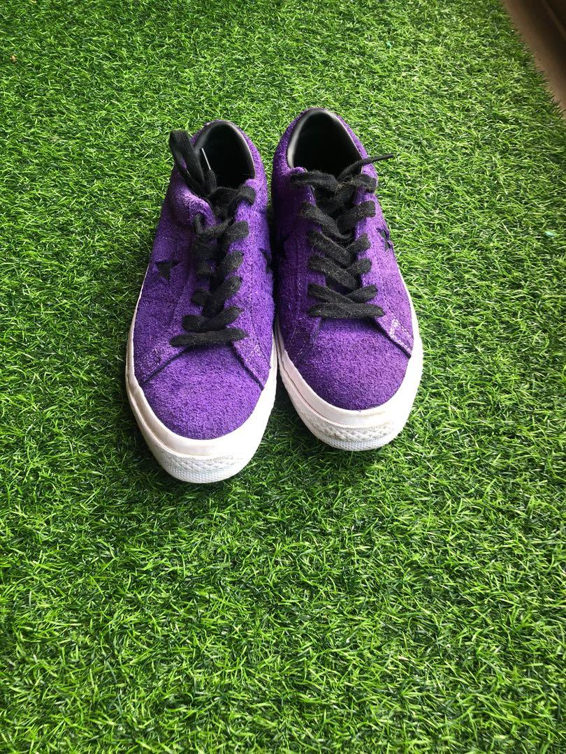 Purple one star converse cheap
