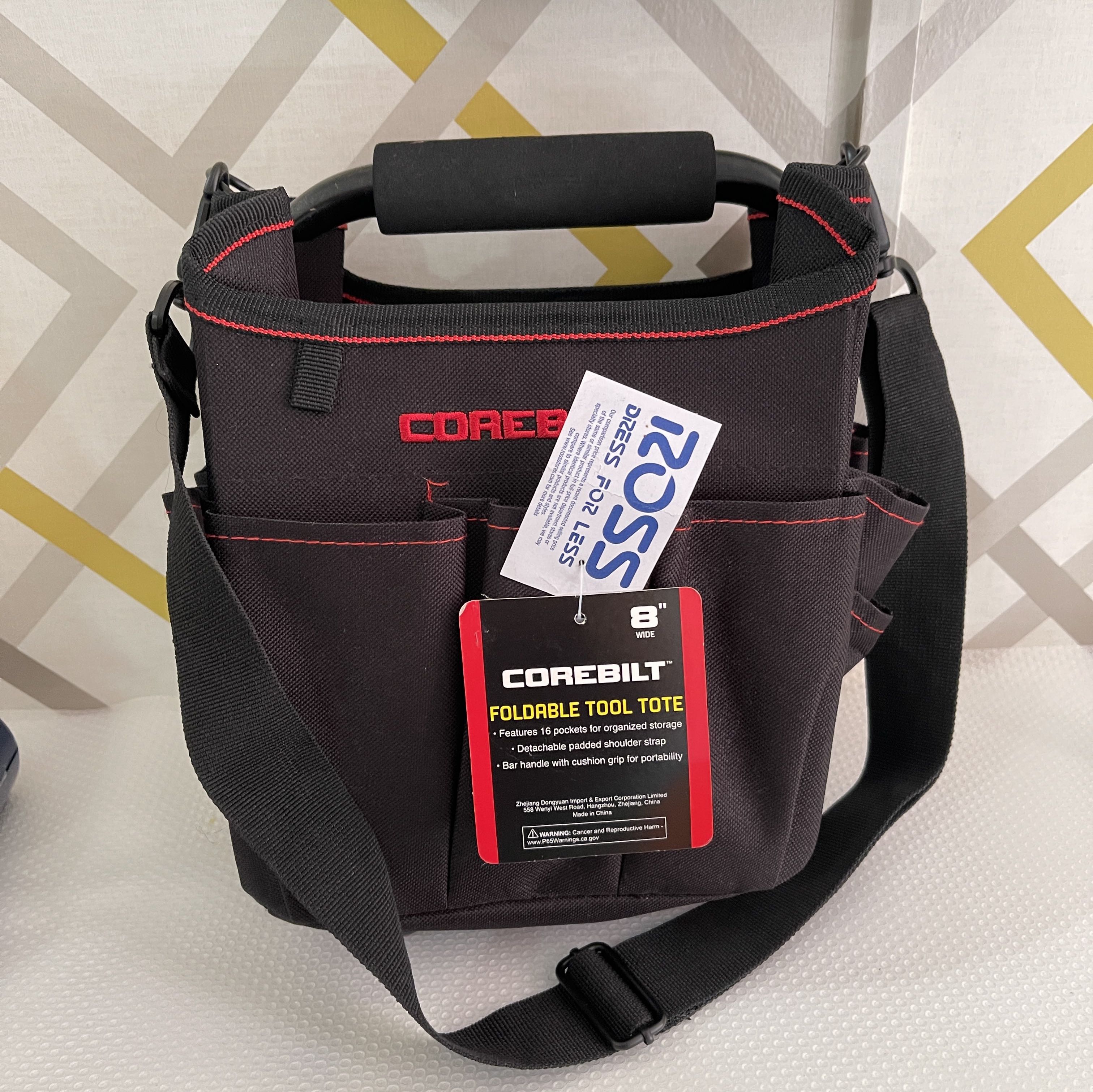 COREBILT Foldable Tool Tote 8” Wide, Men's Fashion, Bags, Belt bags