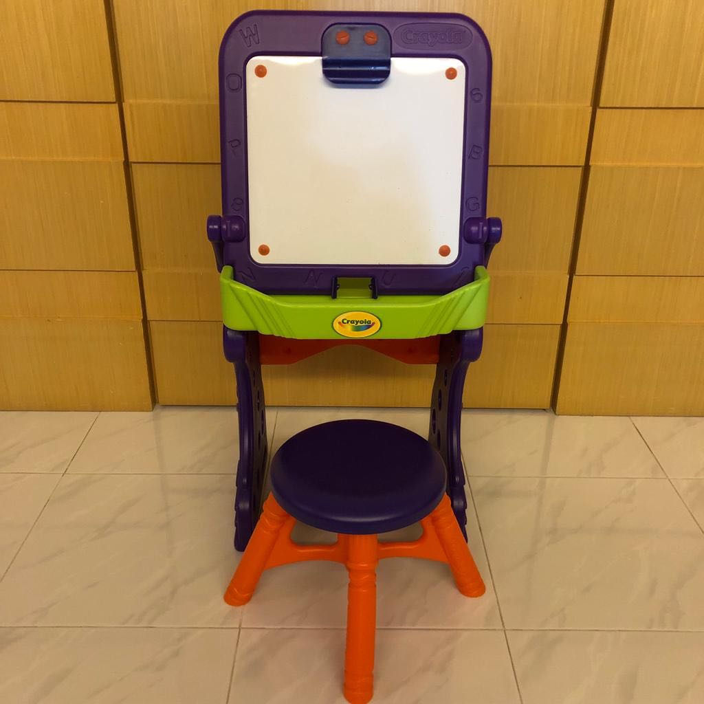 Crayola painting easel/table/storage with chair, Babies & Kids, Baby