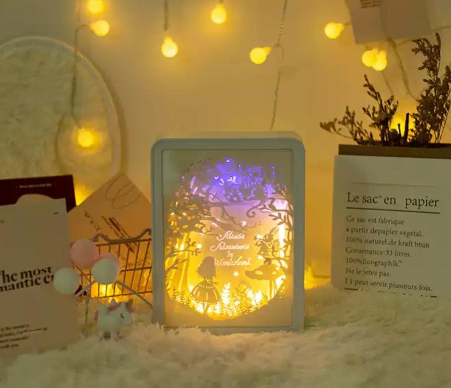 3d paper carving online night lights