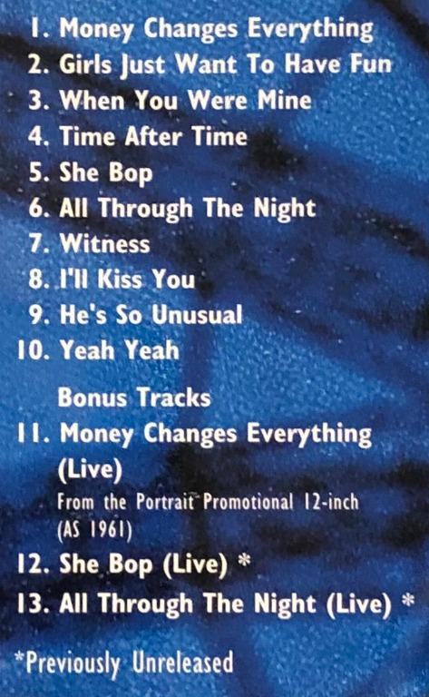 Cyndi Lauper She's So Unusual 日版(2016 年¥1,000 版) CD 95% 極新