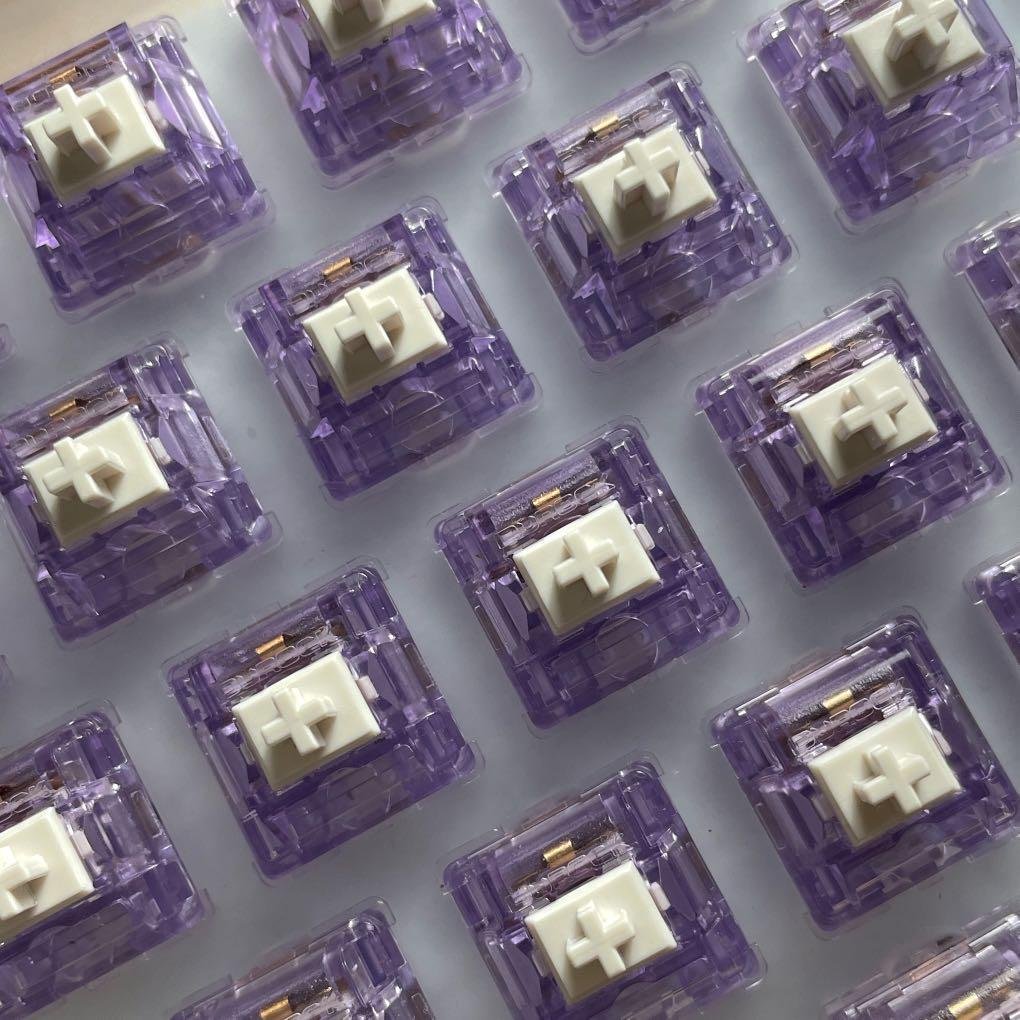 Durock Lavender Linear Switches (70 pcs.), Computers & Tech, Parts