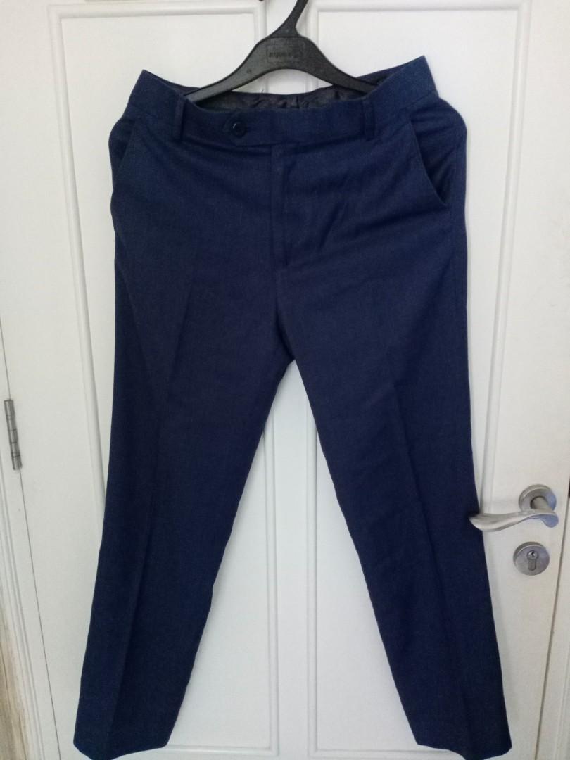 Elite Peter England Trousers Navy Blue 