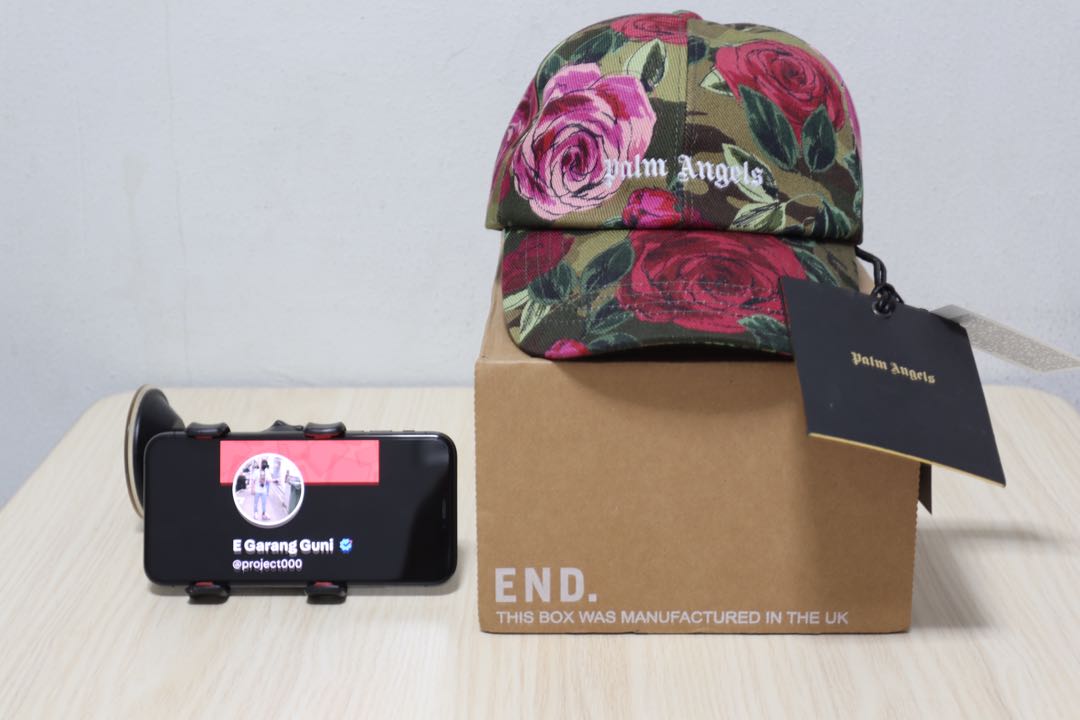 X Palm Angels Allover Rose Baseball Cap 
