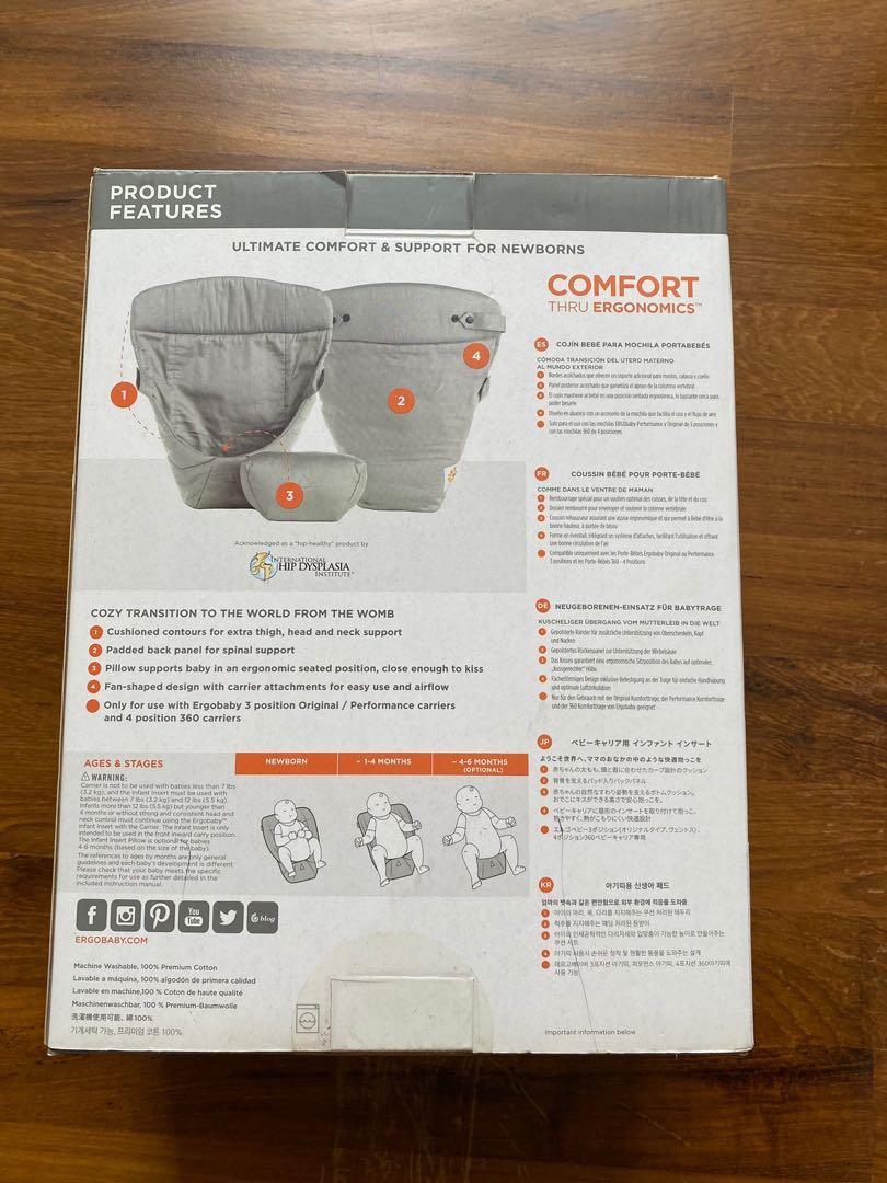 Ergobaby infant insert for baby carrier Babies Kids Going Out