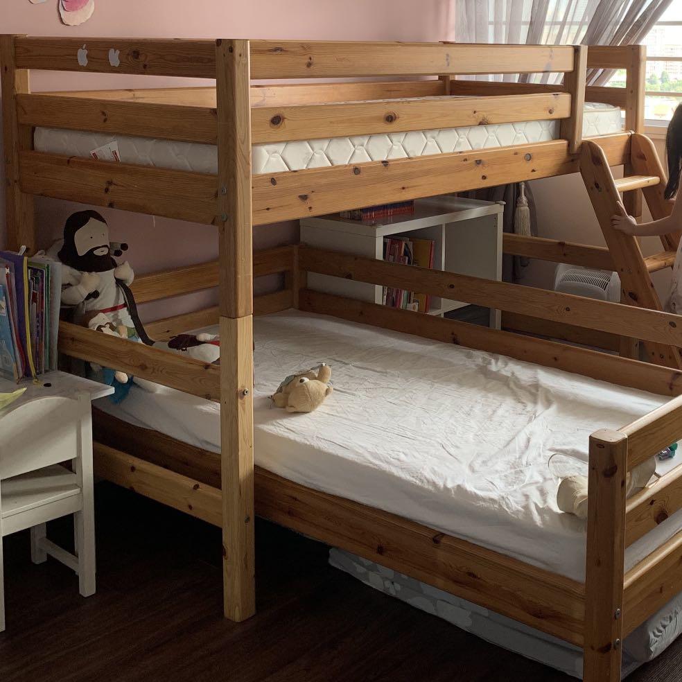 Flexa Semihigh bed legs and slanted ladder, Furniture & Home Living