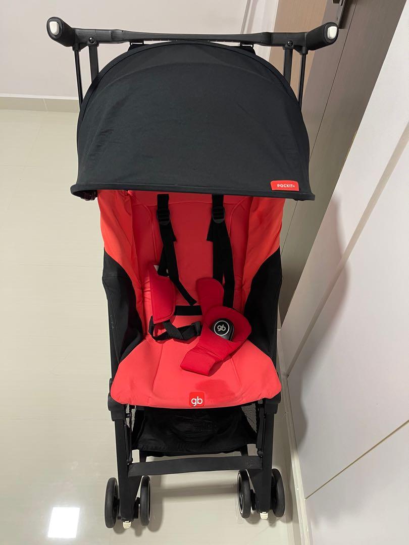 GB Pockit Plus RED 2018 Babies Kids Going Out Strollers on