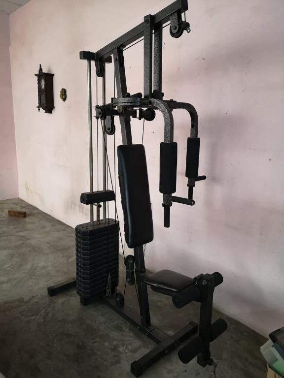 Gym Equipment Single Person Station Home Gym Multi-functional Set, Sports  Equipment, Exercise & Fitness, Cardio & Fitness Machines on Carousell