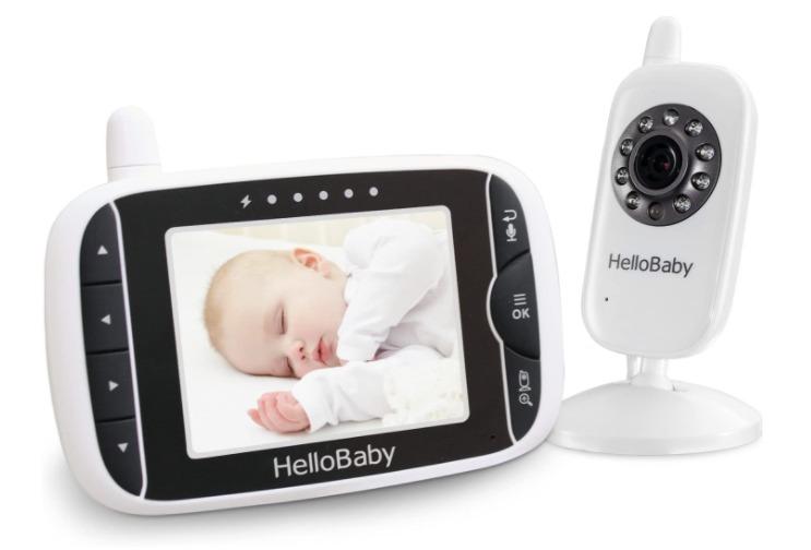 Temperature Display 5 HD Display Video Baby Monitor with Camera and Audio Bigzzia 720P Baby Monitor Lullaby One-Click Zoom 2.4GHz Digital Wireless Baby Monitor Infrared Night Vision 
