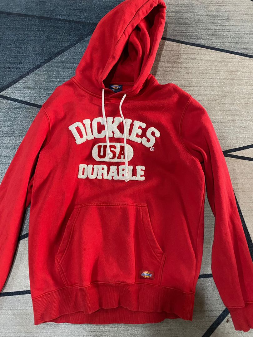 Hoodie Dickies Original RED Men s Fashion Tops Sets Hoodies on Carousell