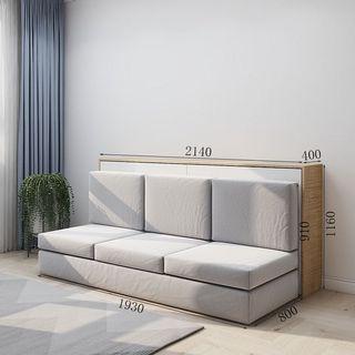 Horizontal Space Saving  Single Sofa Wall Bed (Exclude Installation) 