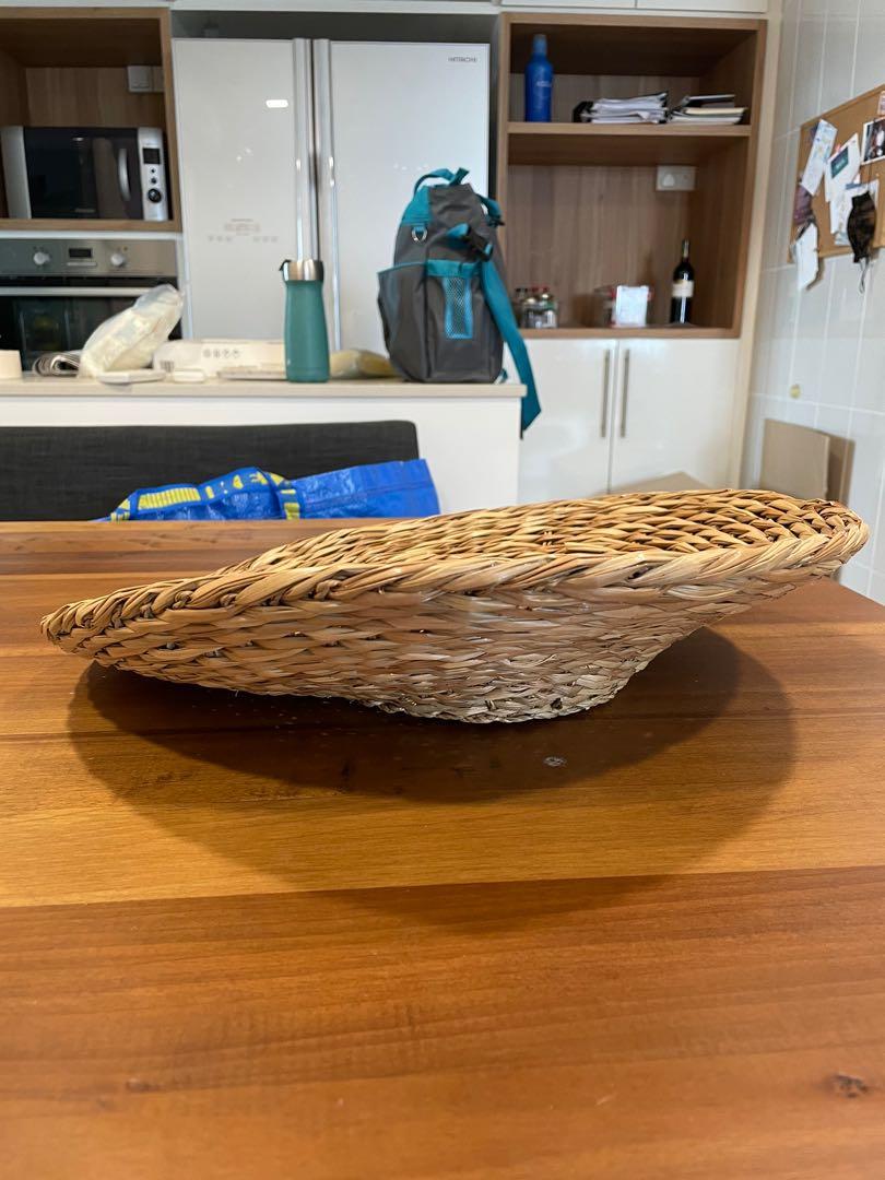 IKEA rattan decorative dish, Furniture & Home Living, Home Decor, Vases