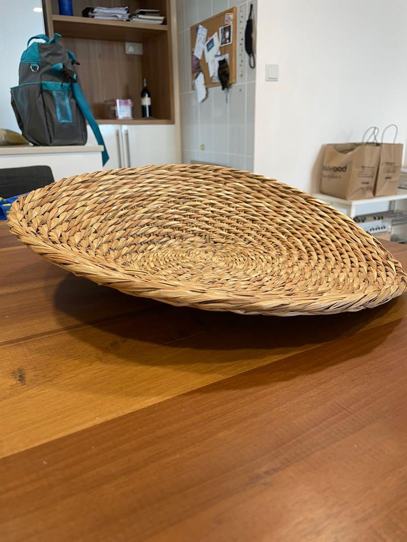 IKEA rattan decorative dish, Furniture & Home Living, Home Decor, Vases