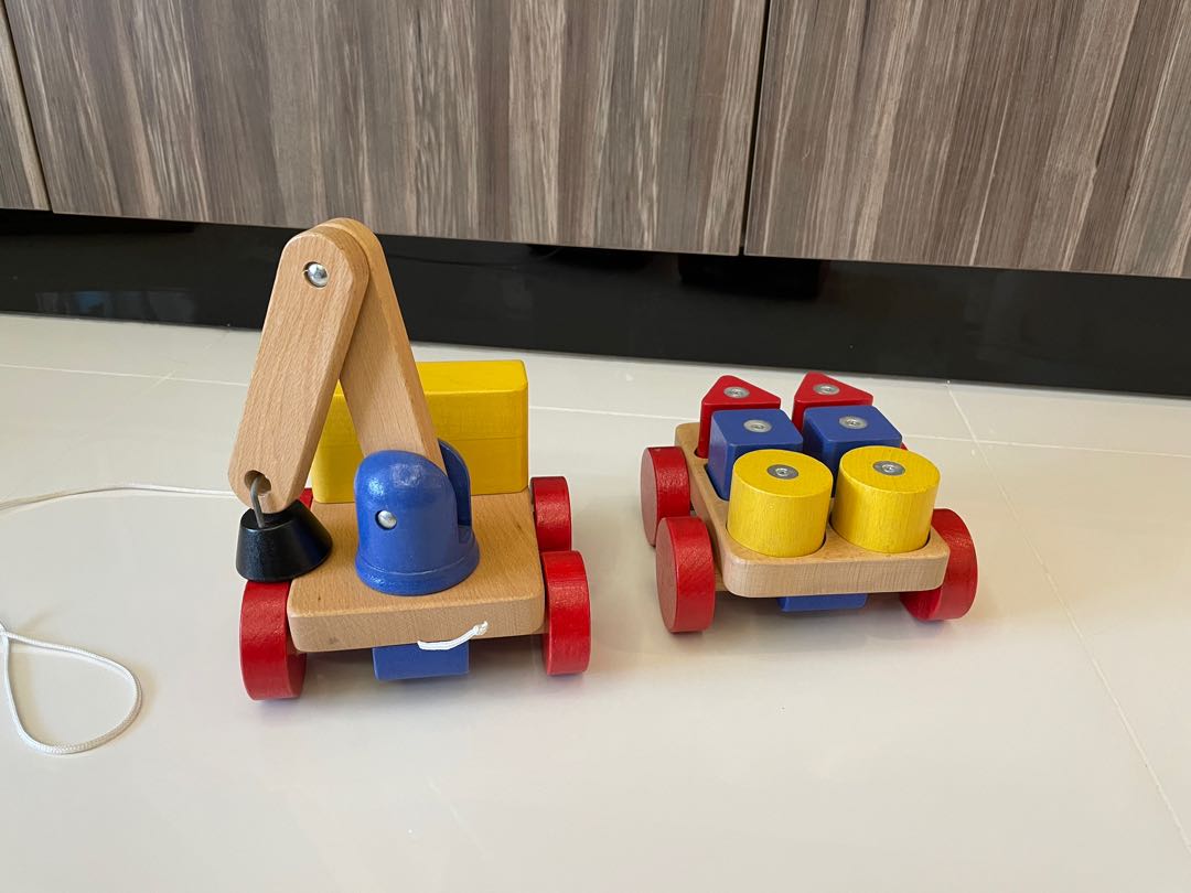 IKEA Toy Truck, arm and blocks, Hobbies & Toys, Toys & Games on Carousell