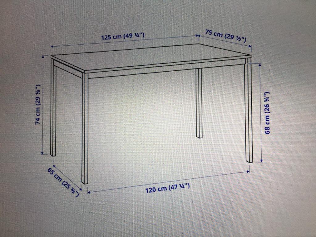 Ikea White Dining Table and 4 Chairs, Furniture & Home Living, Furniture, Tables & Sets on Carousell