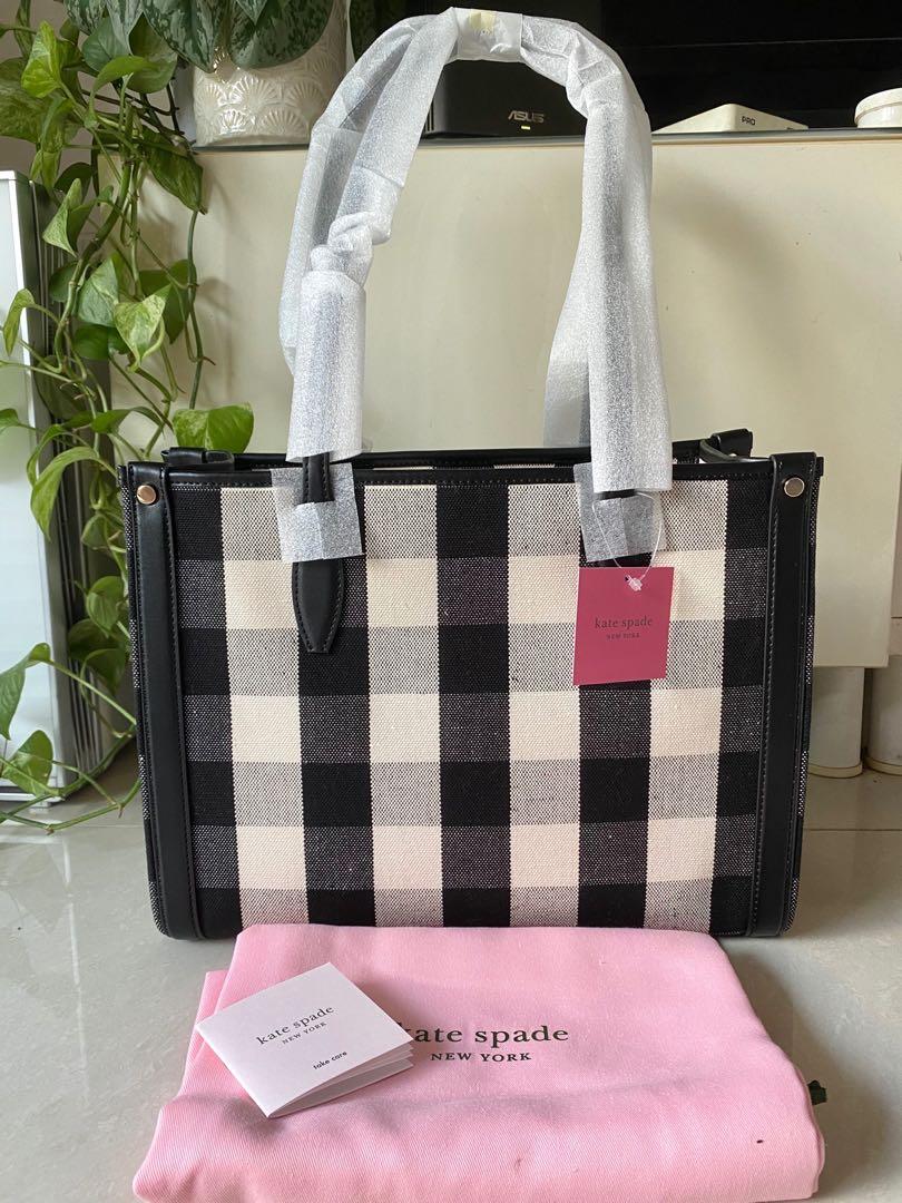 Kate spade shop checkered tote