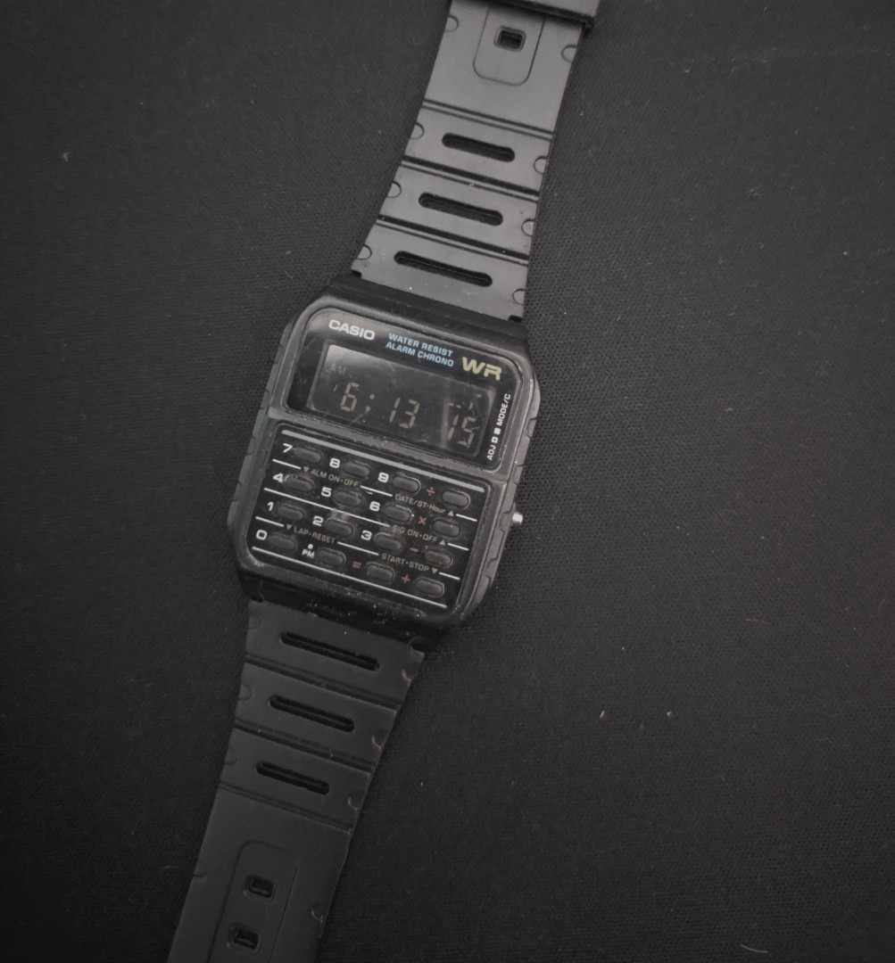 jam tangan casio ca 53 calculator kalkulator vintage dbc cmd databank,  Fesyen Pria, Jam Tangan di Carousell