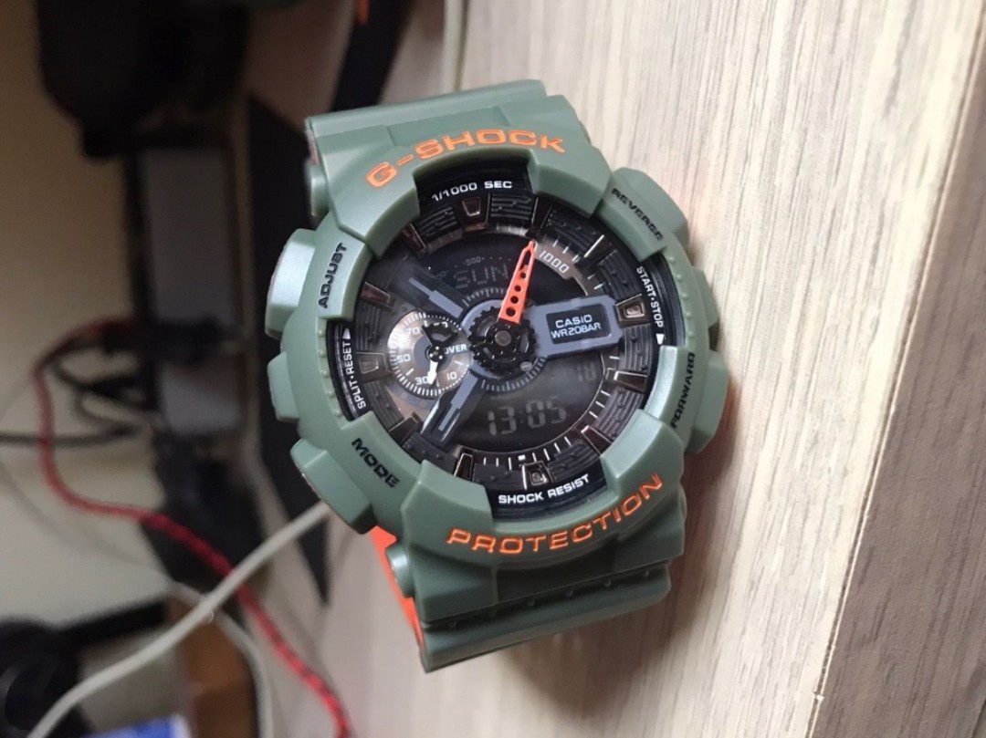 G shock hijau army clearance