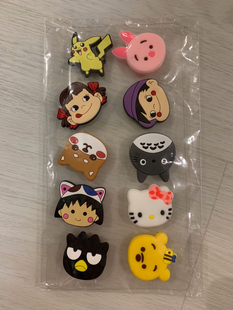 Jibbitz Charms for Crocs [Pooh / Piglet / Badtz-maru / Totoro / Fujiya ...