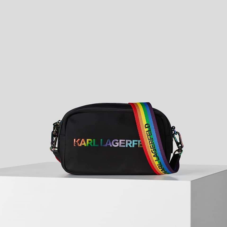 Karl Lagerfeld rainbow camera bag, Women's Fashion, Bags & Wallets