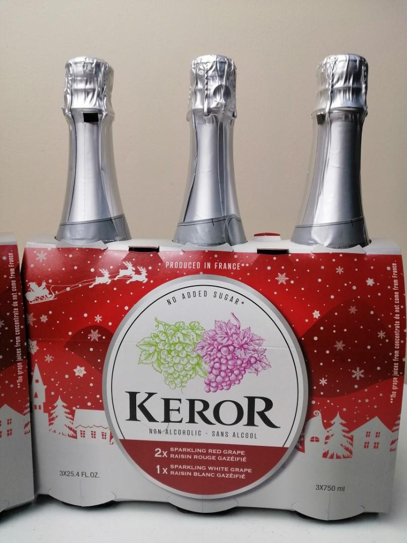 Keror Red and White Grape Sparkling Juice, Food & Drinks, Beverages on