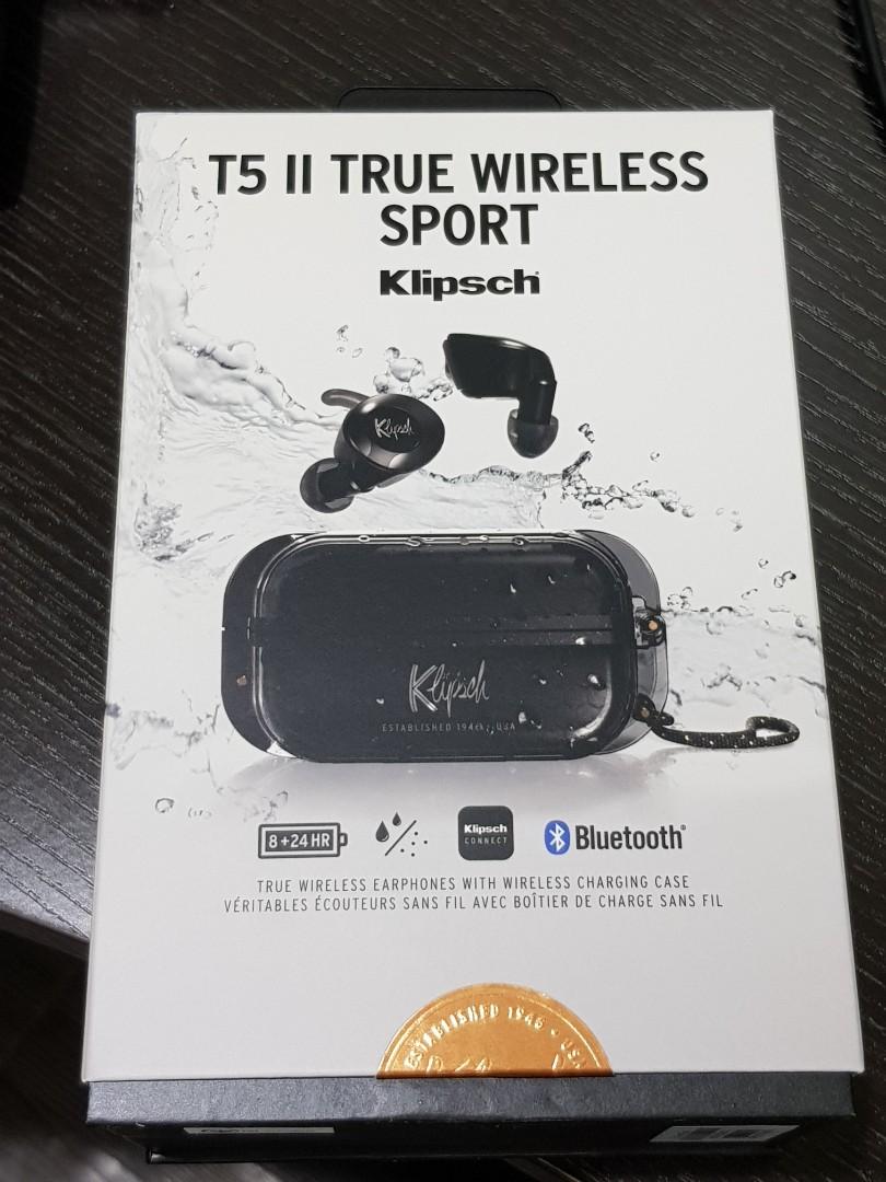 Klipsch T5ii True Wireless Sport Audio Headphones Headsets on