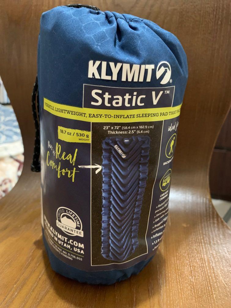 Klymit Static V 睡墊navy 運動產品 行山及露營on Carousell