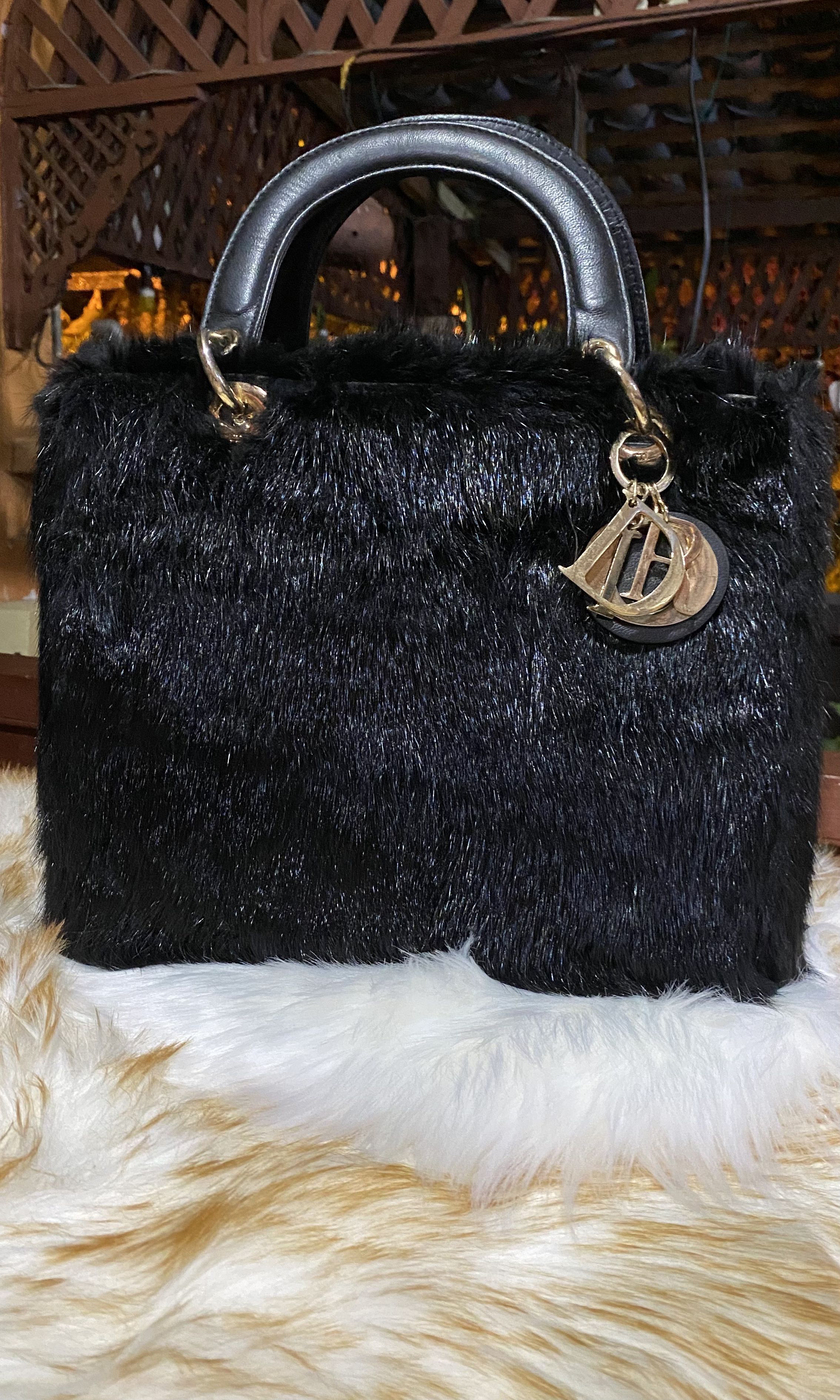 Dior fur bag shop