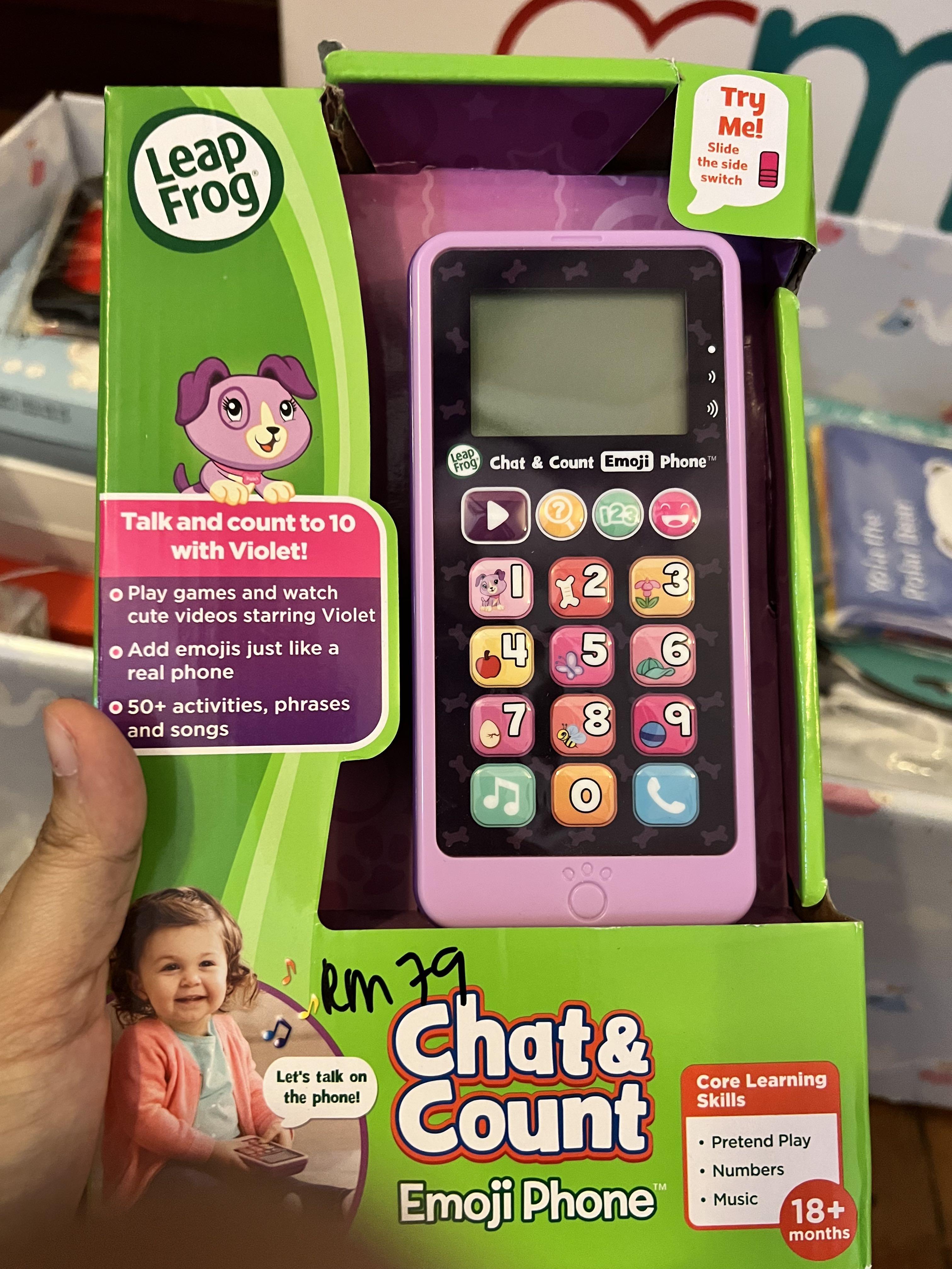 LeapFrog: Chat & Count Emoji Phone, Hobbies & Toys, Toys & Games on