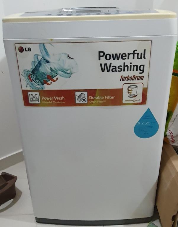 LG Washing machine turbo drum 7 kg, TV & Home Appliances, Washing