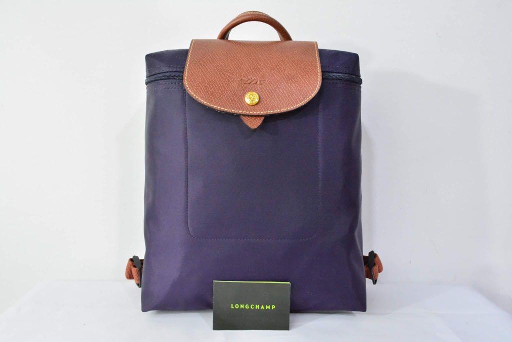 Longchamp best sale backpack bilberry