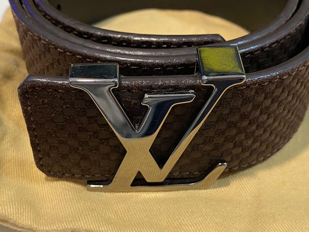 Shop Louis Vuitton Lv initials 40mm matte black belt M0449Q by naganon   BUYMA